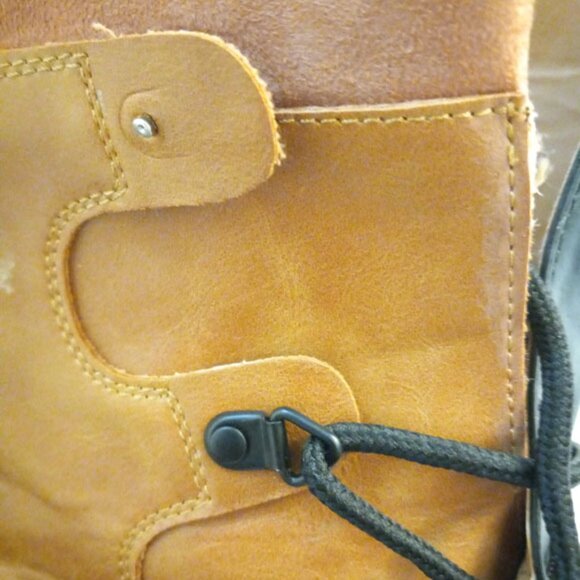 Bamboo Womens Ankle Boots Brown Black Lace Up Combat Snow Size 7 - Picture 7 of 13